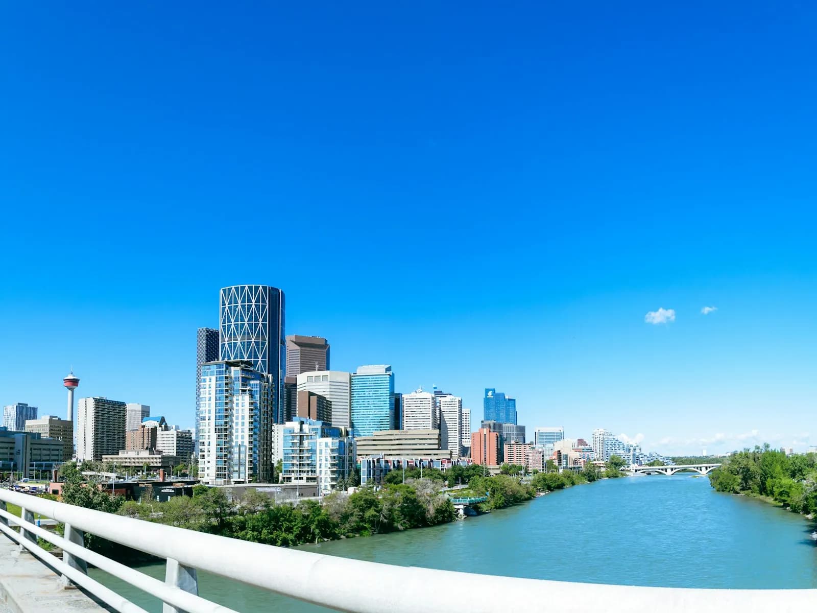 Calgary, AB — downtown skyline and the Bow River