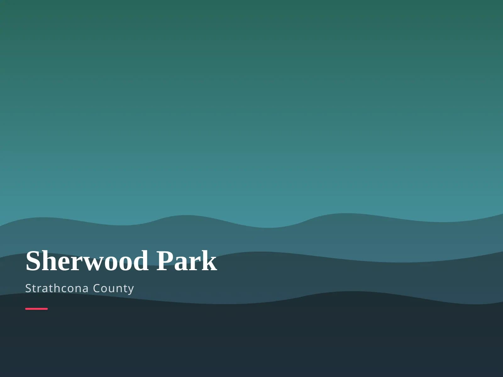 Sherwood Park, AB — branded prairie landscape card
